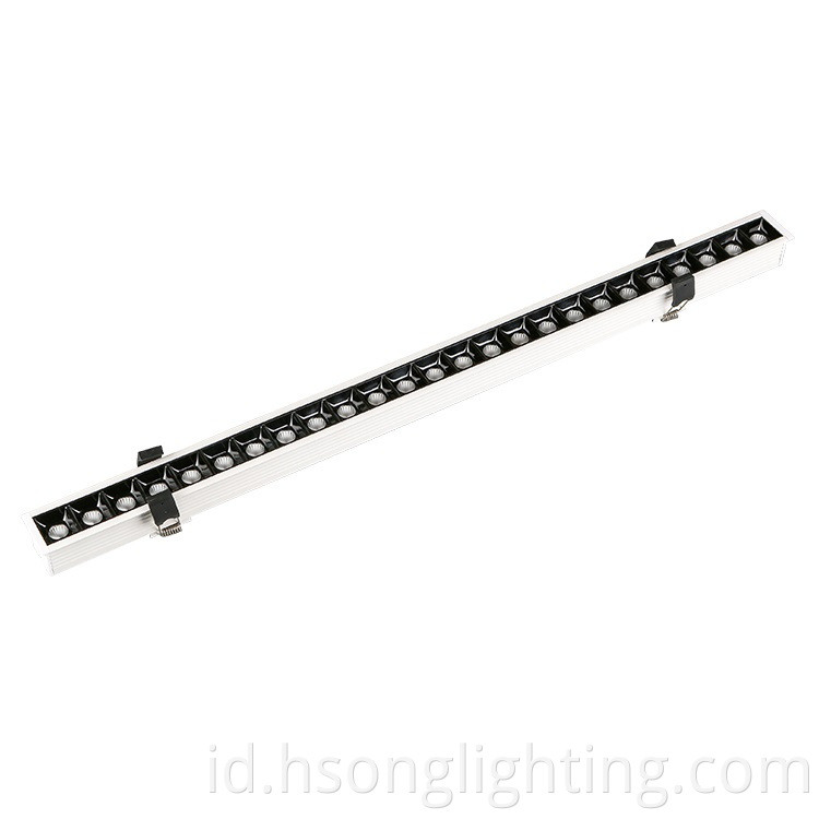 5W 20W 40W 45W SMD LED Tube Batten Light Fitting IP33 Reces Anti Glare Full Watt LED Linear Light